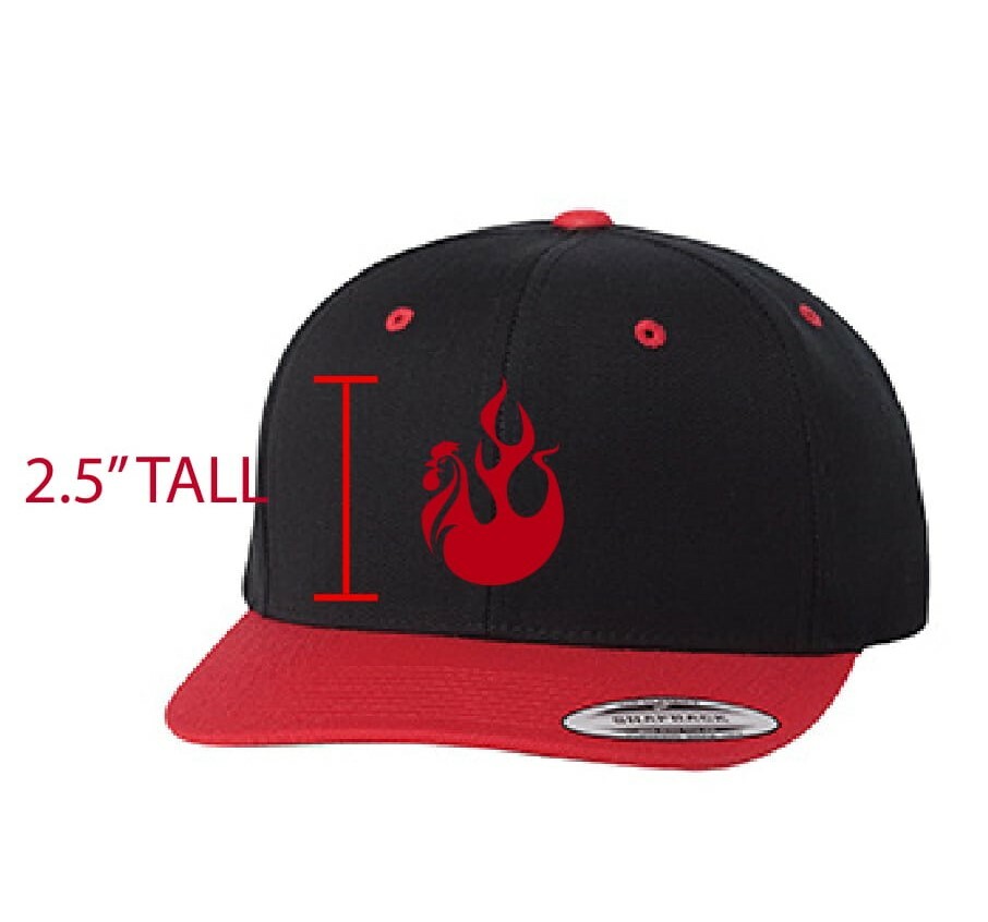 RED&BLACK SNAPBACK W/ RED BIRD (5)