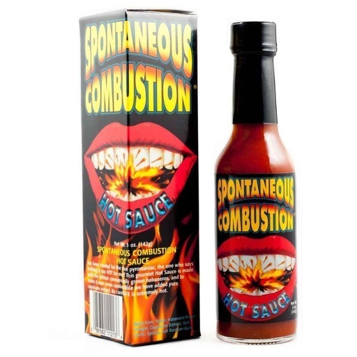 SPONTANEOUS COMBUSTION HOT SAUCE - 12/5oz